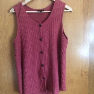 Large button down tank top